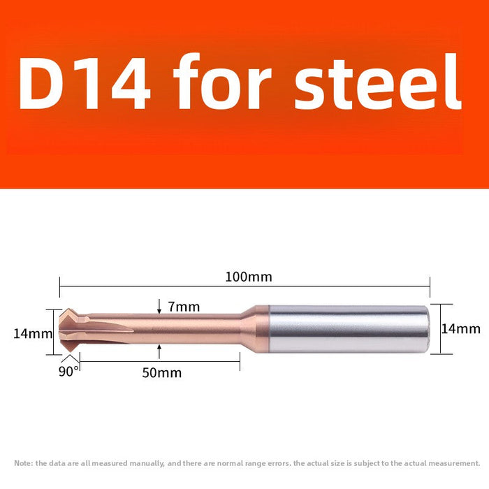 Tungsten steel upper and lower chamfering tool 60/90 degrees double-sided chamfering T-shaped integral alloy positive and reverse inner hole reverse thread cutting tool