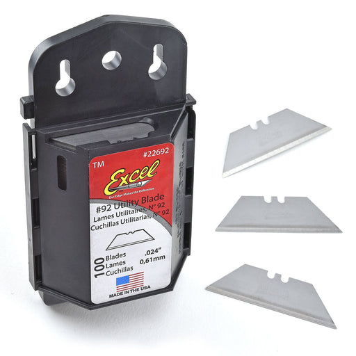 Excel Utility Knife Blades, 2-Notch, Bulk Pack of 100