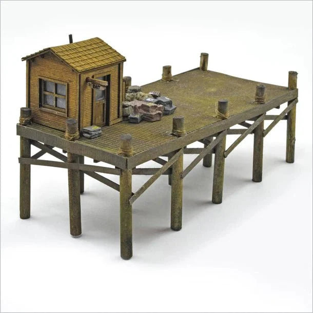 Wharf District, Deluxe Set of 3 Kits, HO Scale, by Scientific