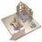 Wide Base Vertical Steel Mini Square, 4"