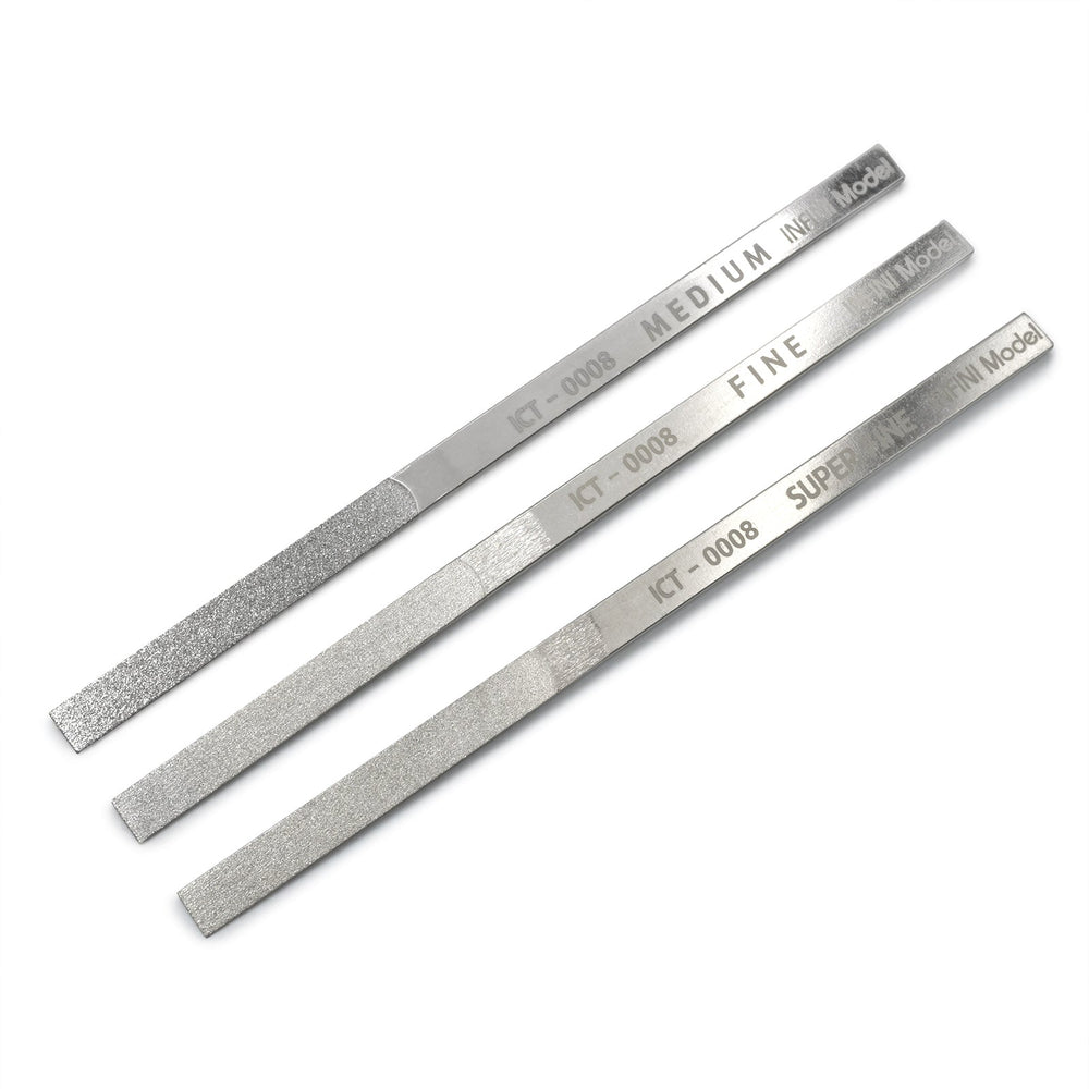 Infini Model Wide Diamond Taper Files, Set of 3