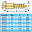 Miniature Wood Screws #1 x 1/2" Package of 40