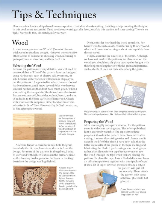 Woodworker's Pattern Book: Over 100 Realistic Animal Designs Book for Scroll Saws